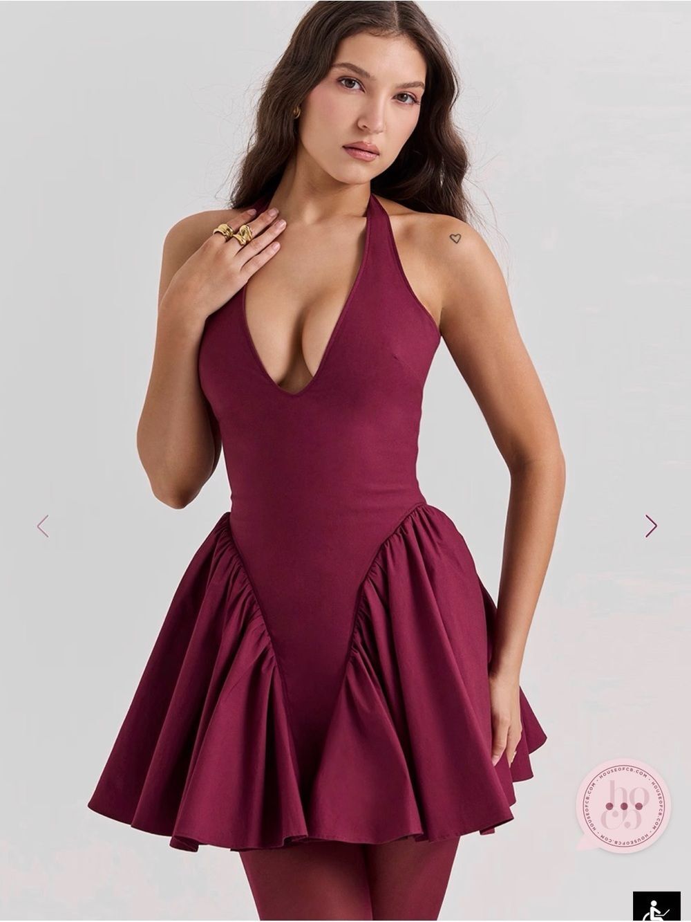 house of cb burgundy dress House of CB | Dresses | House Of Cb Coco Burgundy Satin Tulle Midi Dress